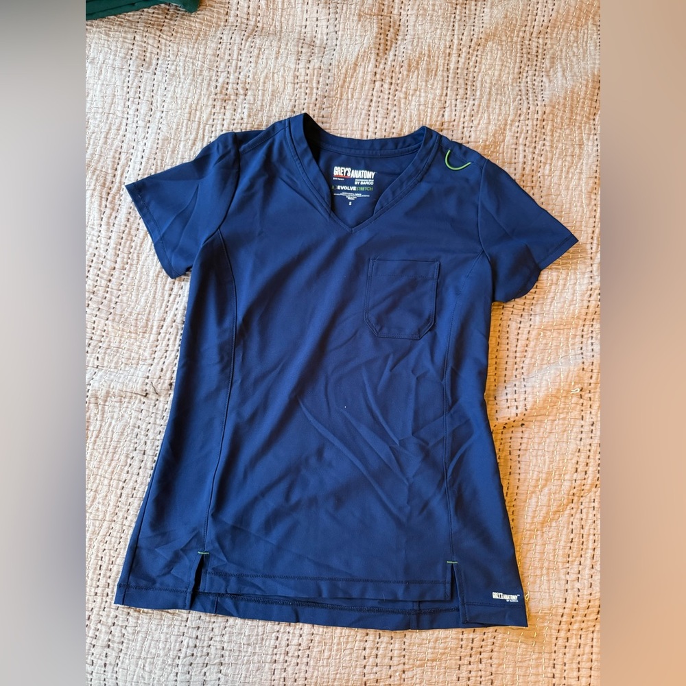 ✨Grey’s Anatomy Indigo Scrub Set S✨